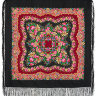 Шерстяной Павлопосадский платок "Романтика", 89*89 см, арт. 1381-18