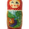 Матрешка Традиционная "Гуси-Лебеди", 5 штук, арт. 5710