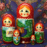 Матрешка Традиционная "Гуси-Лебеди", 5 штук, арт. 5710