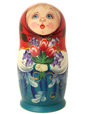 Матрешка "Машенька с цветами", арт. 6000