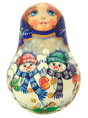 Неваляшка Снеговик