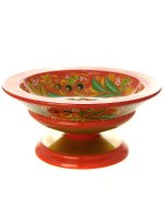 Конфетница "Кудрина на красном фоне", 70х160