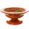 Конфетница "Кудрина на красном фоне", 70х160