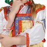 Костюм "Василиса" детский золотистый атласный сарафан 1-6 лет