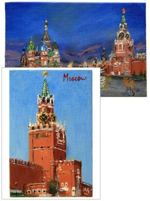Магнит-картина "Москва"