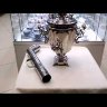 Угольный самовар 7 л конус никелированный c цветным гербом Тула