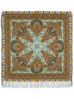 Павлопосадский платок из шерсти "Мечта хрустальная" 1683-62, 125х125 см