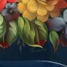 Поднос с росписью "Цветы на синем", фигурный арт.2144