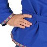 Мужская косоворотка хлопковая синяя 3XL-5XL