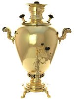 Самовар на дровах 6 литров форма "яйцо" фабрика Шемариных
