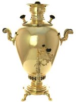 Самовар на дровах 6 литров форма "яйцо" фабрика Шемариных