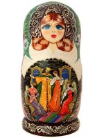 Матрешка "Сказки А.С.Пушкина", серия "Сказки люкс", арт. 774