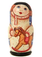 Матрешка "Ванечка с лошадкой", арт. 5989