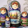 Матрешка "Времена года - Зима", арт. 557