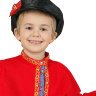 Детская косоворотка льняная красная 1-6 лет
