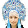 Кокошник "Купола" голубой