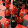 Шахматы деревянные с росписью Кудрина, Орловские