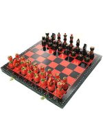Шахматы деревянные с росписью Хохлома, Орловские