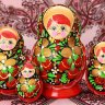 Матрешка "Хохлома классическая" пузатая арт. 109