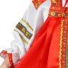 Костюм "Василиса" детский атласный красный сарафан 7-12 лет