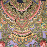 Шерстяной Павлопосадский платок "Душевный разговор", 125*125 см, арт. 1113-14