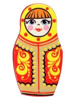 Сувенир - магнит "Матрешка" Хохлома арт. 1625520000