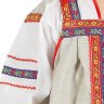 Русский народный костюм детский "Забава" льняной бежевый сарафан 1-6 лет