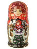 Матрешка "За водой", серия "Сказки", арт. 544