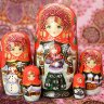 Матрешка "За водой", серия "Сказки", арт. 544