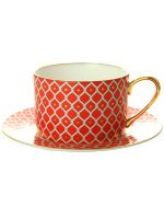 Чашка с блюдцем чайная форма Идиллия рисунок Скарлетт № 2 ИФЗ