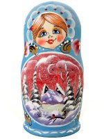 Матрёшка "Зима" арт. 58