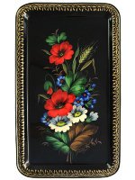 Поднос прямоугольный "Маки" малый, арт. 8171