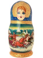 Матрешка "Тройка зимняя" арт. 156э