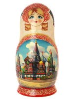 Набор матрешек "Москва златоглавая" арт. 1501э