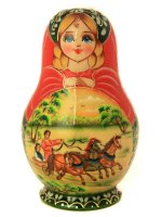Матрешка вятская "Тройка лето"