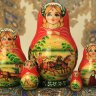 Матрешка вятская "Тройка лето"