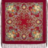 Шерстяной Павлопосадский платок "Марья-искусница", 89х89 см, арт. 1606-5