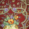 Шерстяной Павлопосадский платок "Марья-искусница", 89х89 см, арт. 1606-5