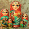 Матрешка "Золотая рыбка", серия "Сказки люкс", масло