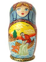 Матрешка "Золотая рыбка", серия "Сказки", арт. 535