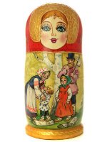 Матрешка "Гуси-Лебеди люкс" арт. 787