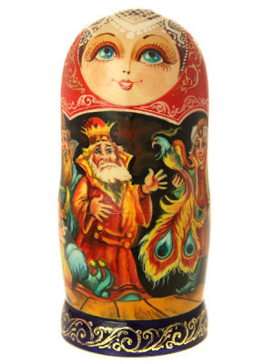 Матрешка "Конек Горбунок", серия "Сказки люкс", масло, арт. 514