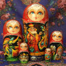 Матрешка "Конек Горбунок", серия "Сказки люкс", масло, арт. 514