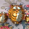 Набор матрешек "Кот коричневый" круглый Животные